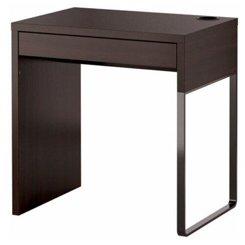 Письменный стол микке, цвет чёрно-коричневый