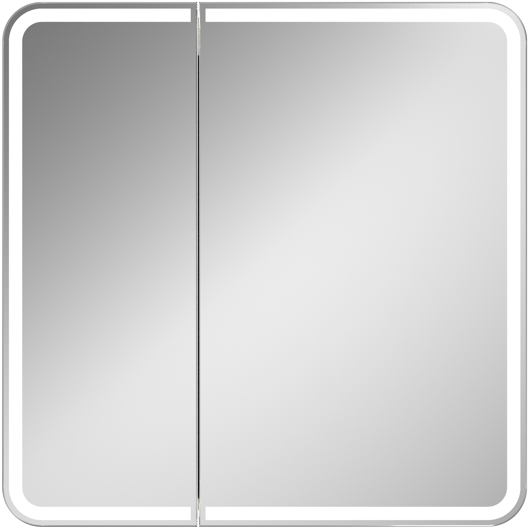 Шкаф зеркальный подвесной Elmer с подсветкой 80х80 см цвет белый