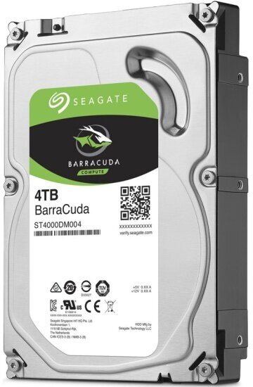 Жесткий диск 3.5" Seagate BarraCuda 4 ТБ, SATA III, 256 Mb, 5400 rpm (ST4000DM004)