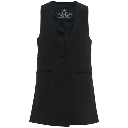 фото Жилет gulliver размер 140, черный