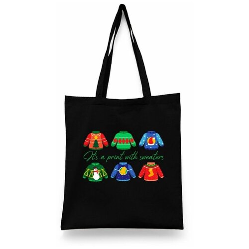 фото Сумка шоппер каждому своё, черный