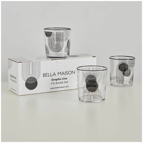 Набор стаканов Bella Maison, стакан Graphic Line, 3шт
