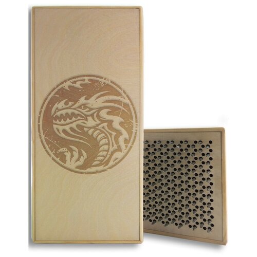 фото Доска садху с динамическими гвоздями, дракон - 133 шаг 10мм светлая goodwood