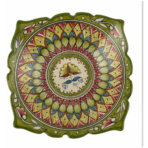 Фруктовница керамическая квадратная 23 см