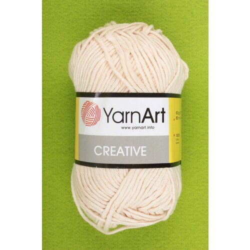 Пряжа YarnArt Creative кремовый (223), 100%хлопок, 85м, 50г, 1шт