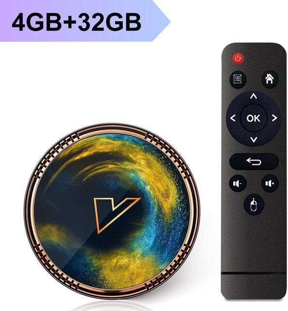 Смарт ТВ приставка Smart TV Box Vontar X2 4/32GB Android 11.0 Amlogic S905W2 с Android TV