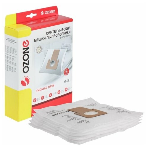 OZONE Синтетические мешки пылесборники M-09 5 шт микрофильтр 5 шт 489₽