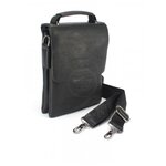 Мужская сумка-планшет из экокожи Cantlor L3011S-5 чёрная - изображение