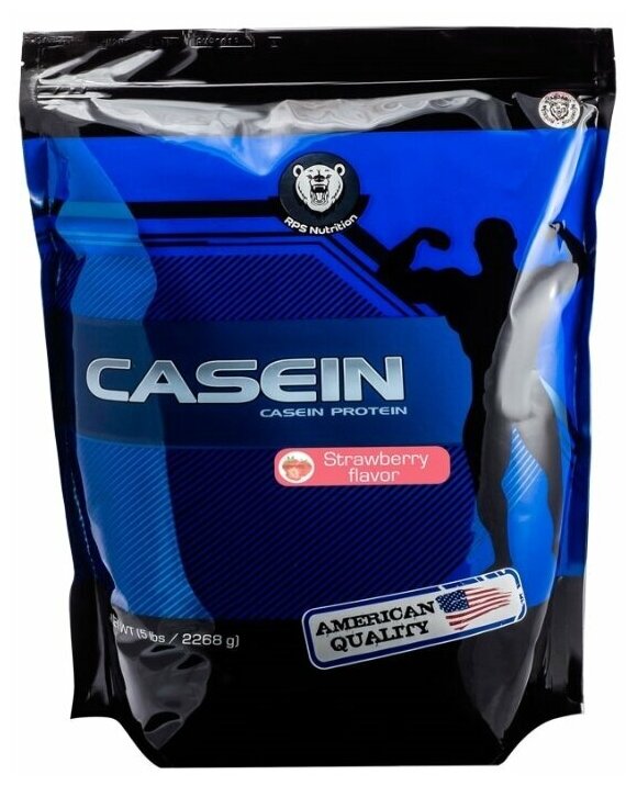 RPS Nutrition Casein Protein 2268 гр., клубника