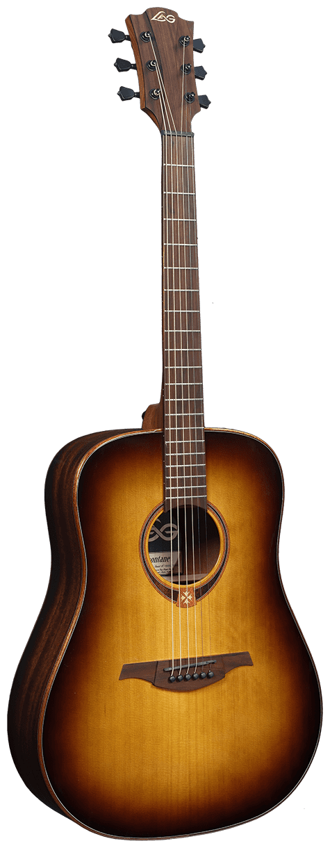 LAG T-118D BRS Акустическая гитара, Дредноут, цвет санберст