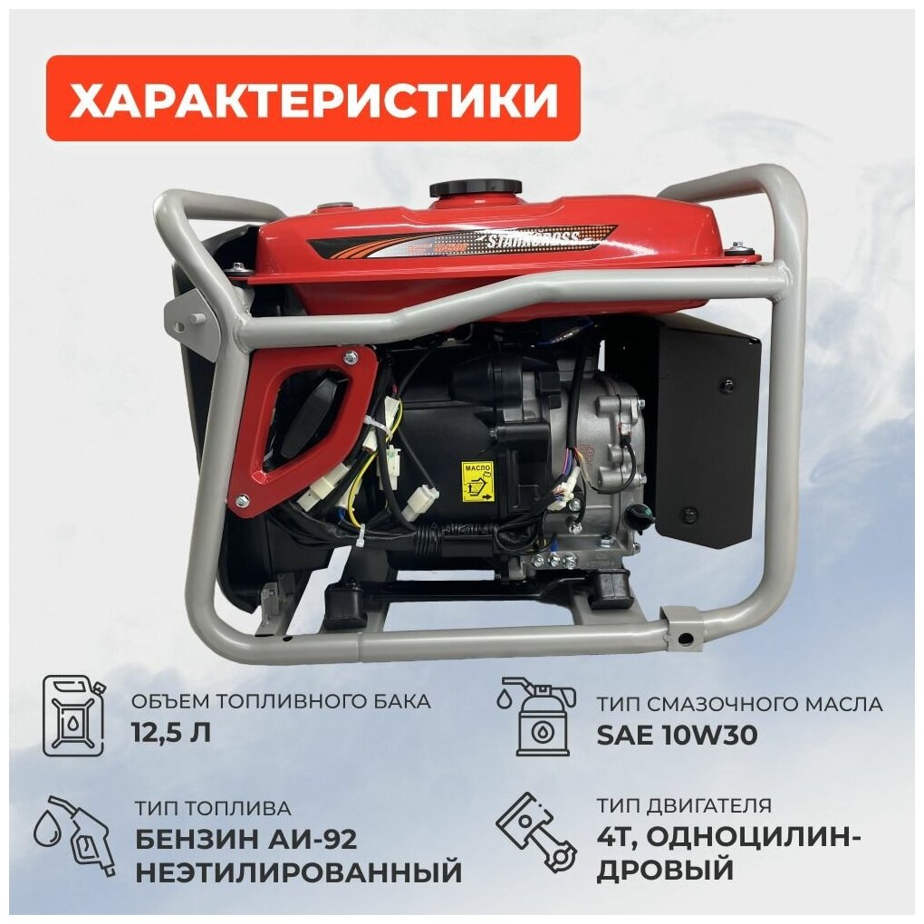 Генератор Бензиновый Инверторный STARKCROSS SI4500/4,5 кВт/4500 Вт - фотография № 2