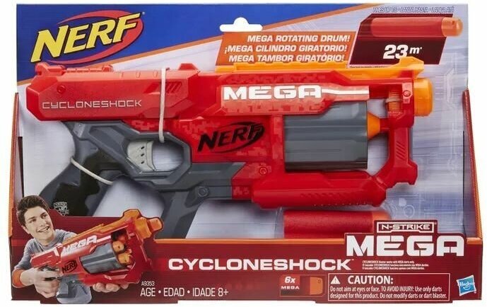 Бластеры Нерф - Н-Страйк Элит Cycloneshock (Nerf N-Strike Elite Mega Cycloneshock)