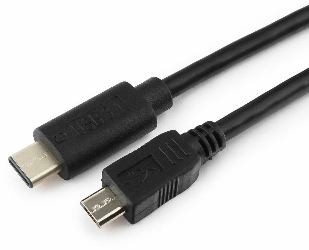 Кабель USB Type-C - microBM Cablexpert CCP-USB2-mBMCM-1M, 1 м