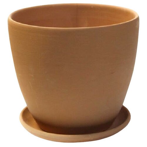 Горшок керамический с поддоном овал 14л d14см терракот 656₽