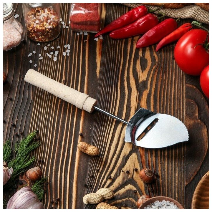 Нож-лопатка для сыра, 26 см, Классическая с деревянной ручкой