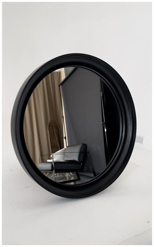 Зеркало круглое черное InShape Ronda 30см