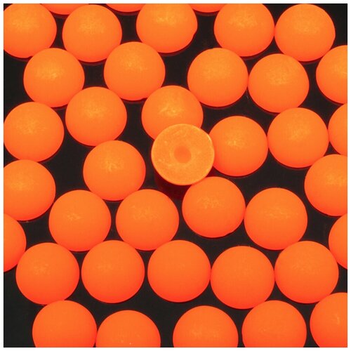 Полубусины матовые клеевые, цвет Оранжевый - 8 мм , 10 мм , 16 мм , материал- акрил, набор для украшения одежды, аксессуаров 