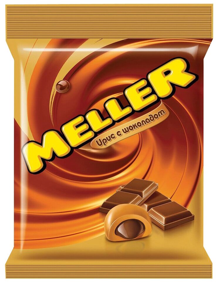 Конфета жевательная Meller ирис с шоколадом, 100 г 1308155
