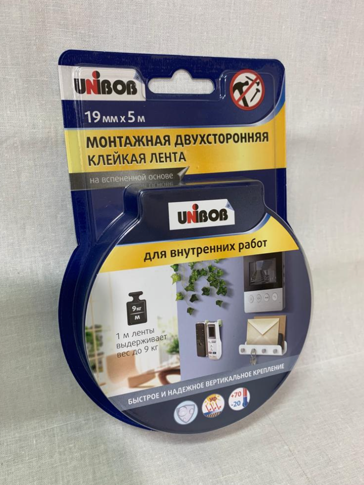 Монтажная двухсторонняя клейкая лента, UNIBOB