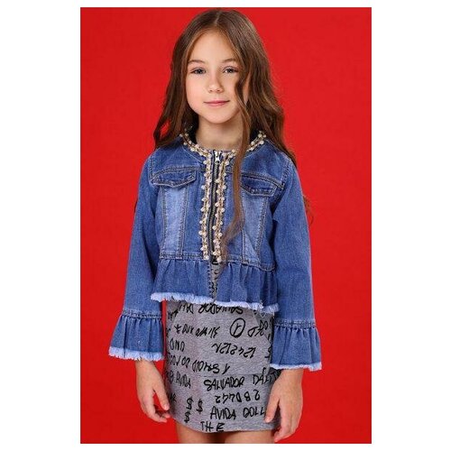 фото Куртка to be too, голубой, 104