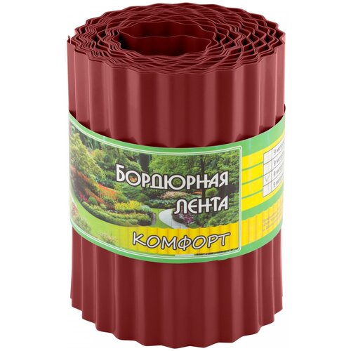 Бордюрная лента Агроком Комфорт, 9 х 0.2 х 0.2 м, зеленый