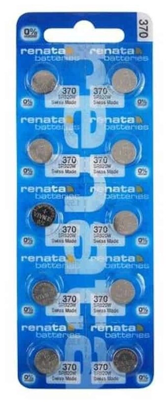 Renata Батарейка Renata SR920W 370 BL10, 10шт