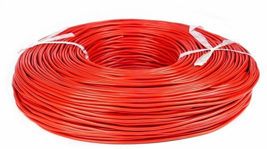 Провод силовой электрический ПуГВ 1х2,5 мм2, красный, медь, ГОСТ, 10 метров - фотография № 3