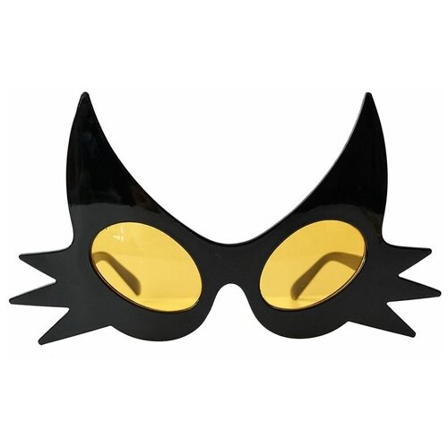 Карнавальные очки Riota на Хэллоуин Черная Кошка, 19,5 х 10,5 см