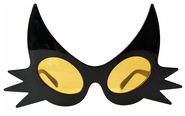 Карнавальные очки Riota на Хэллоуин Черная Кошка 195 х 105 см