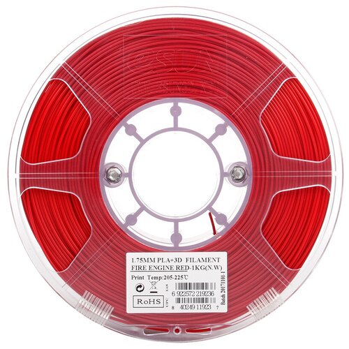 фото Esun катушка пластика pla+ esun 1.75 мм 1кг., ярко-красная