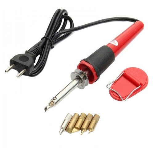 Помощник / PM-INP090 Выжигательный аппарат по дереву 30Вт (6 насадок) Набор для творчества для мальчиков Выжигатель