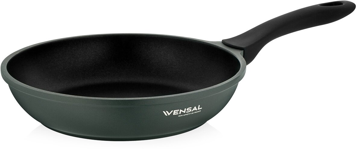 Сковорода универсальная Vensal 24 см зеленый VS1016 - фото №1