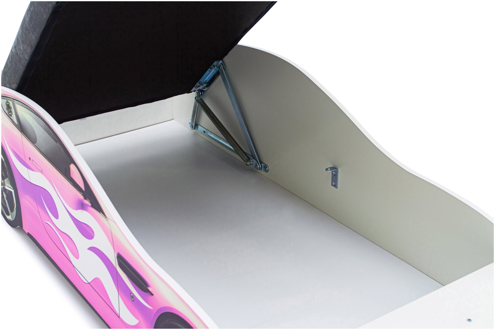 Кровать с подъемным механизмом Бельмарко Бондмобиль, цвет: розовый - фото №8