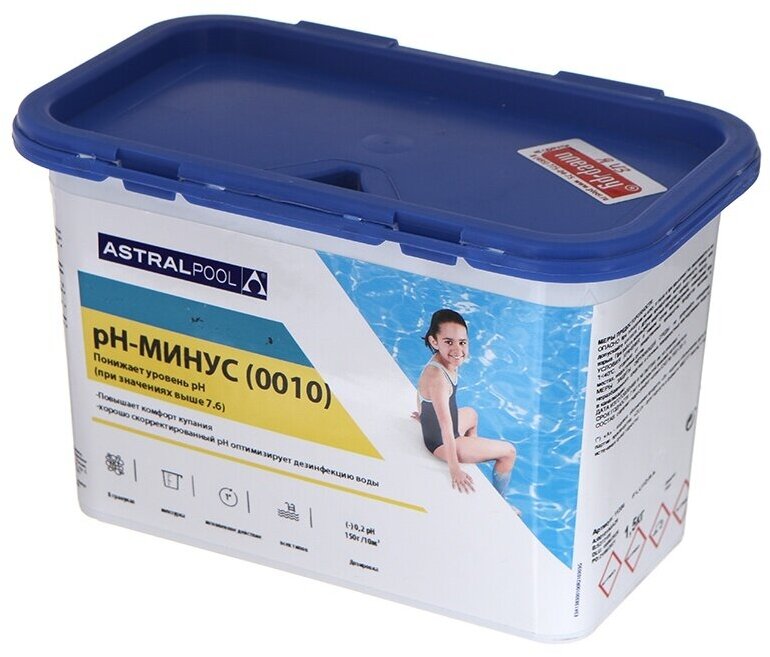 Регулятор pH-Минус AstralPool 1.5kg 11384