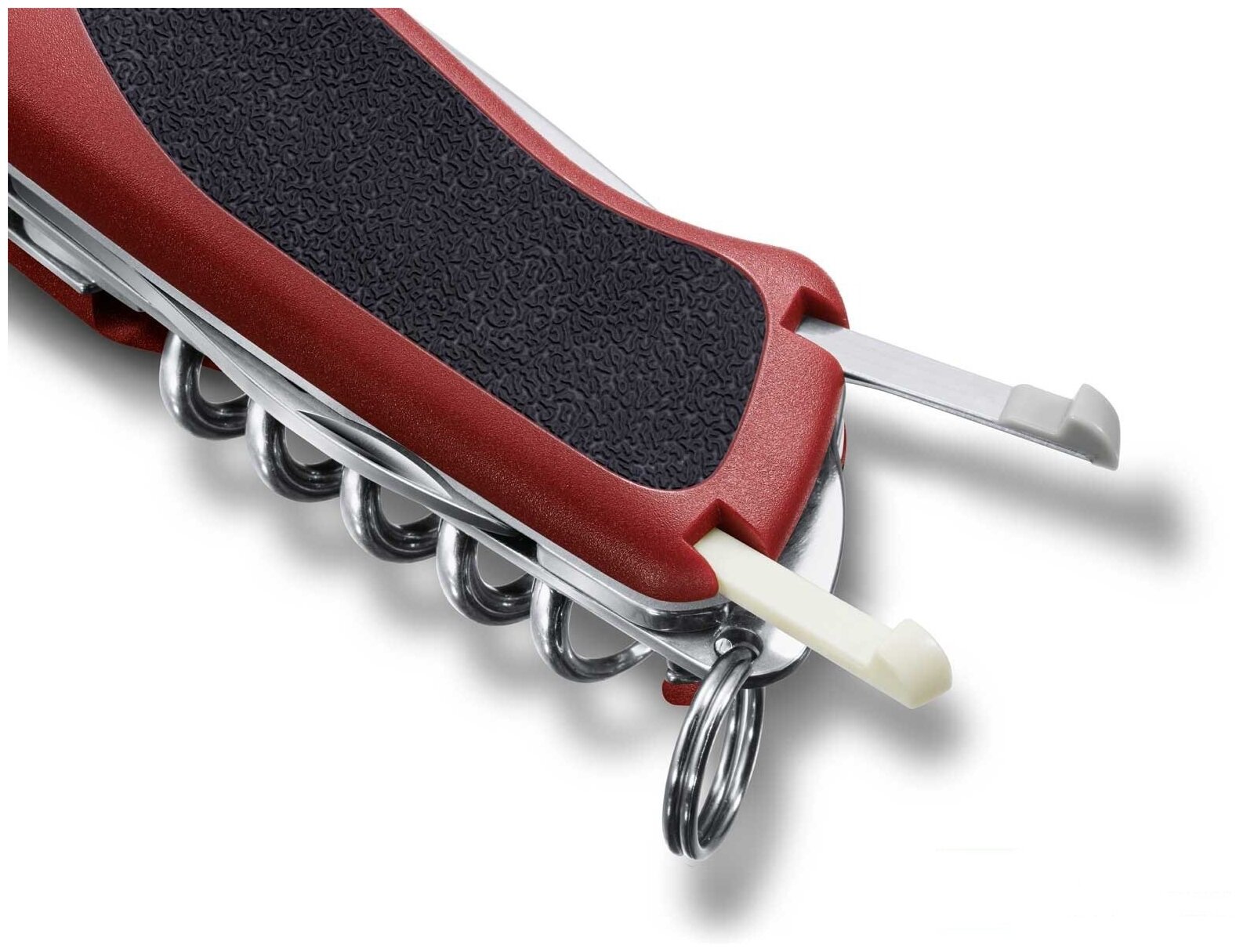 Нож перочинный Victorinox RangerGrip 71 Gardener (0.9713.C) 130мм 7функций красный/черный карт.короб - фото №12