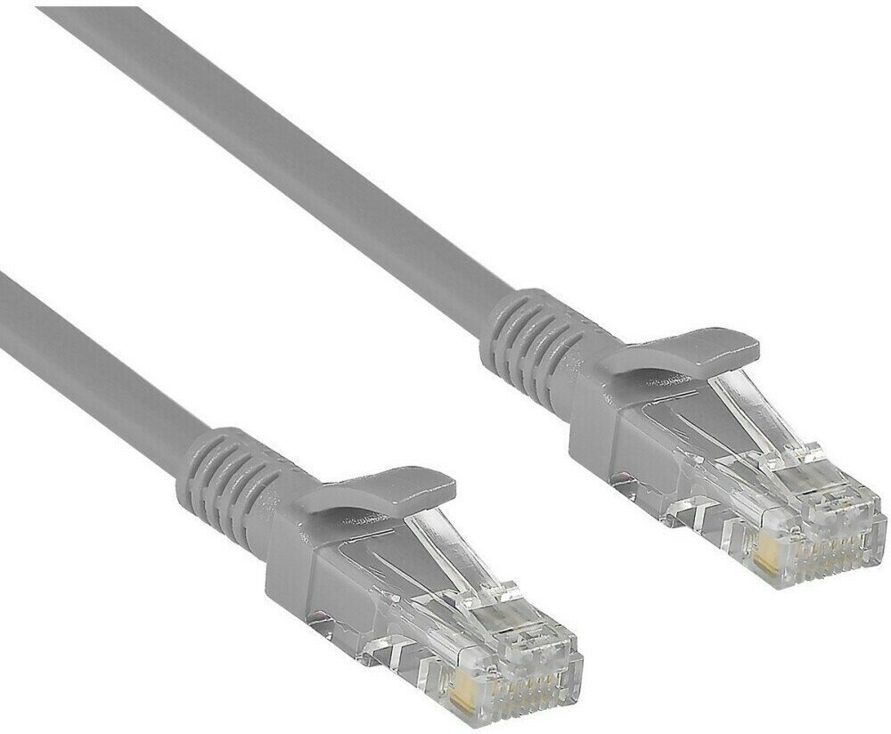 Патч-корд ExeGate UTP-RJ45-RJ45-C6-3M-GY, 3м (EX272312RUS)