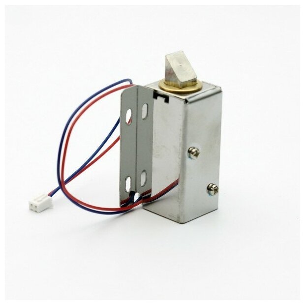 Компактный электрический замок для мебели щитовых шкафчиков и ячеек хранения ЗШ-1.1