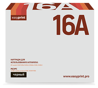 Картридж EasyPrint Q7516A для HP LaserJet 5200 12000стр Черный