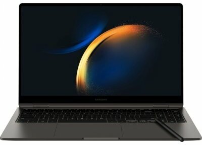 Ноутбук Samsung Galaxy Book3 360 NP750QFG-KA3IN Intel Core i7 1360P, 2.2 GHz - 5.0 GHz, 16384 Mb, 15.6" Full HD 1920x1080, 1000 Gb SSD, DVD нет, Intel Iris Xe Graphics, Windows 11 Home, тёмно-серый, 1.46 кг, NP750QFG-KA3IN