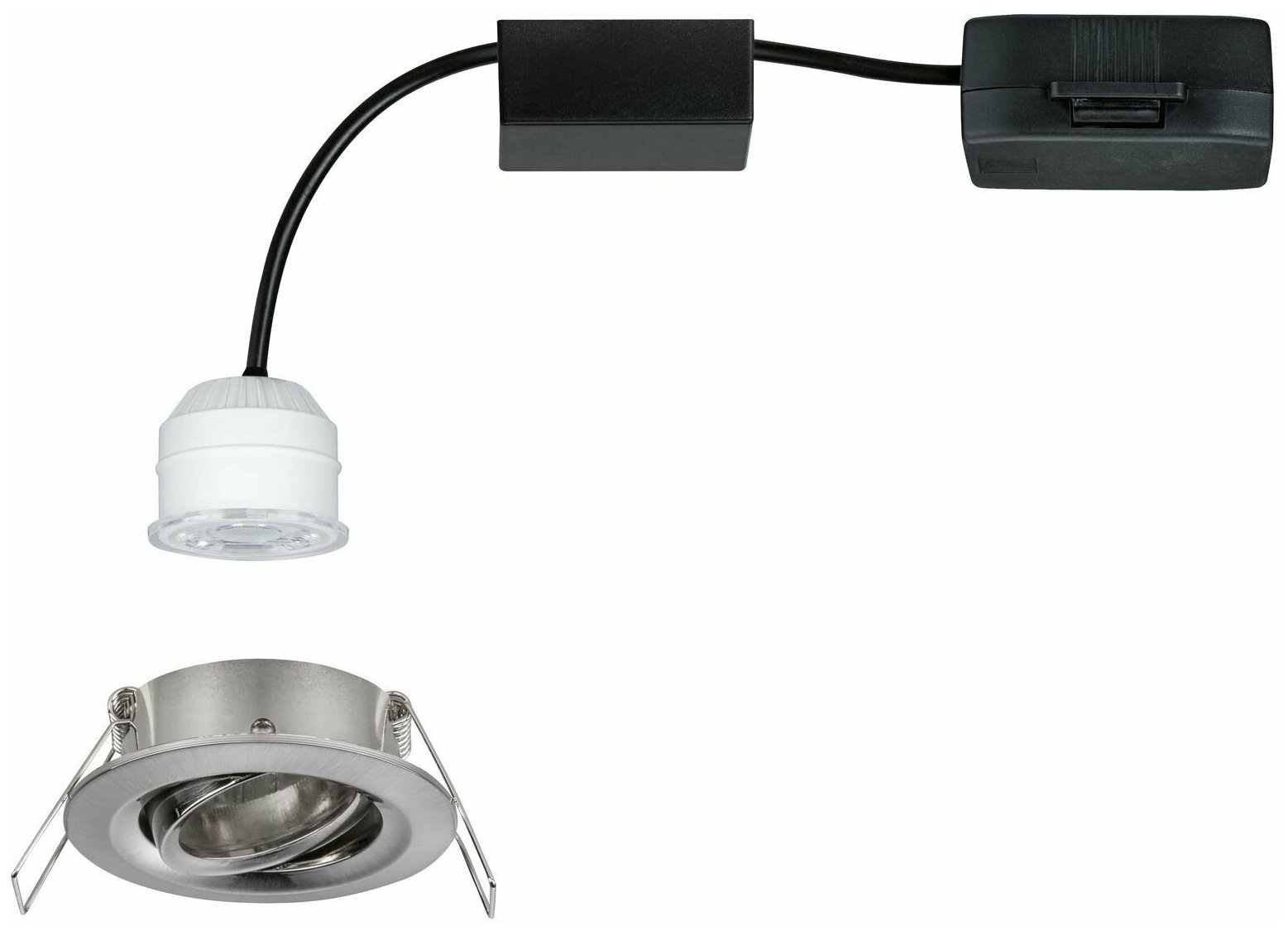 Встраиваемый светильник Paulmann NovaPico 3Вт LED модуль 310лм 2700К 66мм 230В Железо матовое 94294 - фотография № 3
