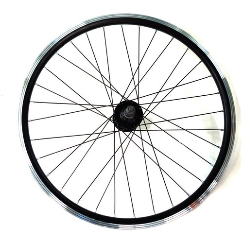 фото Колесо 24" заднее, двойной алю. обод, гайки, d-brake, под трещетку трек
