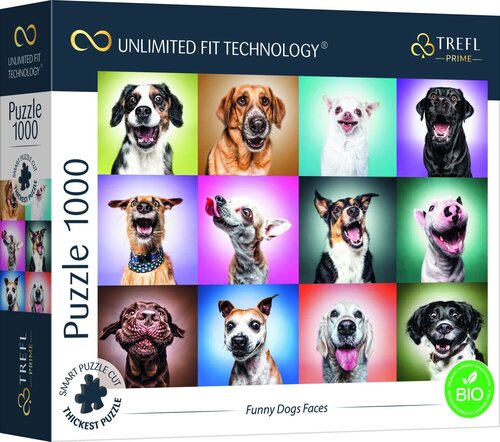Пазл Trefl 1000 деталей: Портреты собак, коллаж (Trefl Prime UFT)