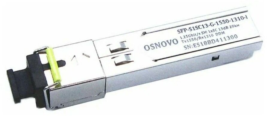 Трансивер Osnovo SFP-S1SC13-G-1550-1310-I