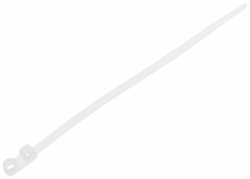Хомут-стяжка с монтажным отверстием 3.6х150 мм белый (100 шт в уп.) STARFIX (SM-79006-100)