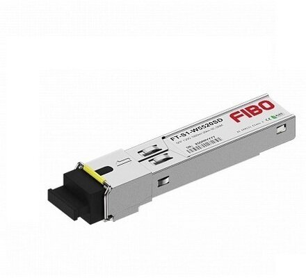 Оптический SFP трансивер 1.25Гбит/c, Tx1550нм/Rx1310нм, 20км, SC, WDM, DDM