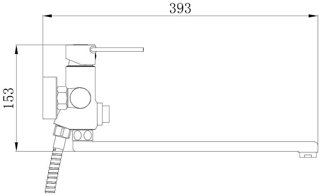 Смеситель для ванны SL130-006E - фотография № 3