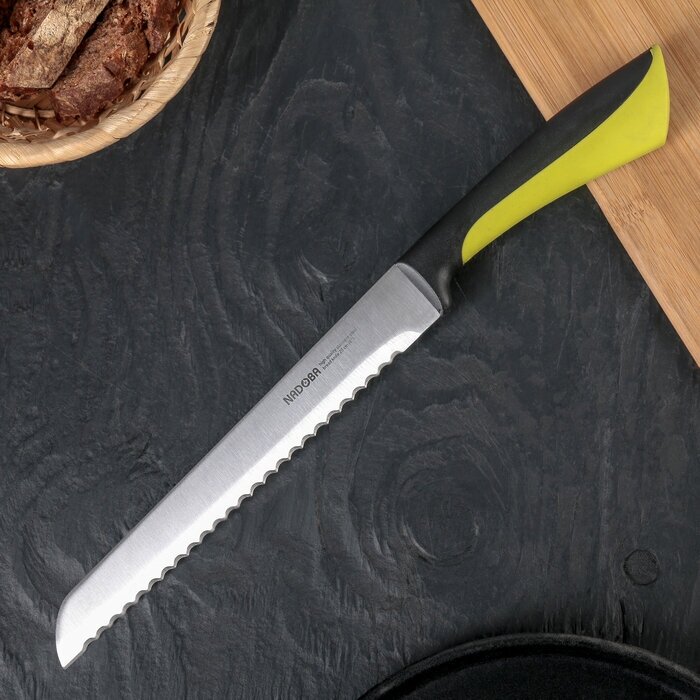 NÁDOBA Нож кухонный NADOBA JANA для хлеба, лезвие 20 см