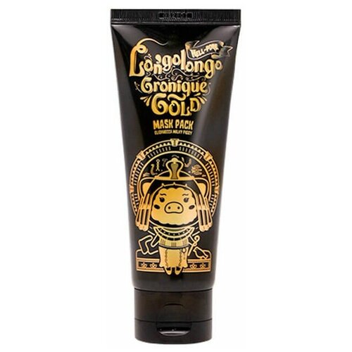 Elizavecca Плёночная маска для лица с коллоидным золотом / Hell-Pore Longolongo Gronique Gold Mask Pack, 100 мл elizavecca hell pore longolongo gronique бриллиантовая маска пленка с алмазным порошком 100 г 100 мл