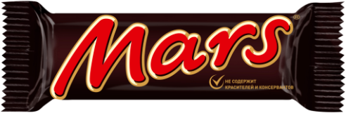 Шоколадный батончик Mars 50 г - фотография № 1