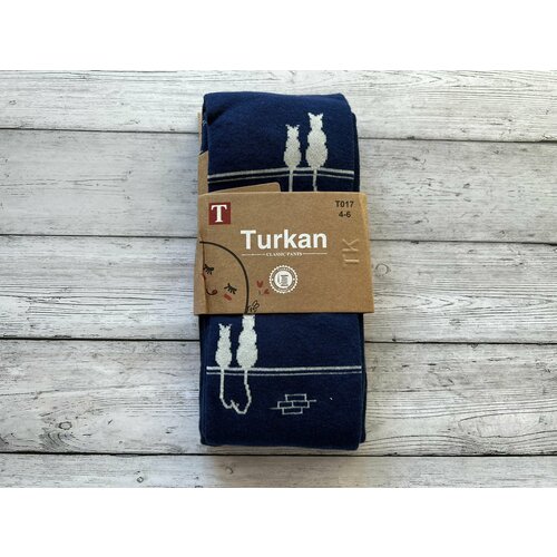 Колготки Turkan, размер 104-116, синий